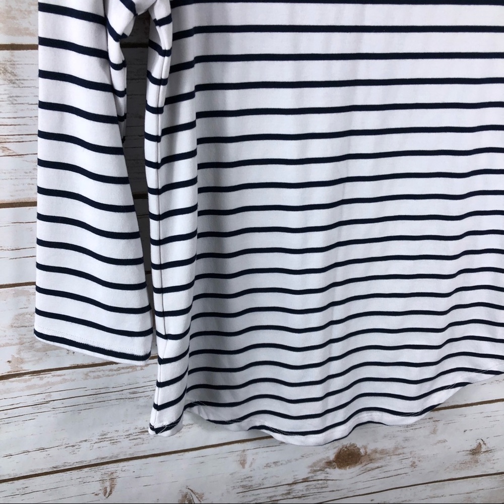 Anthropologie Lili’s Closet navy white stripe top - Picture 8 of 8